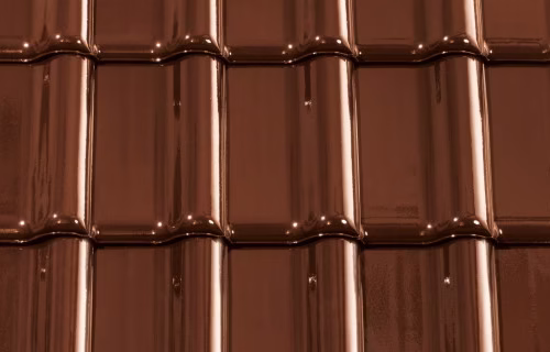 Brązowa glazurowana